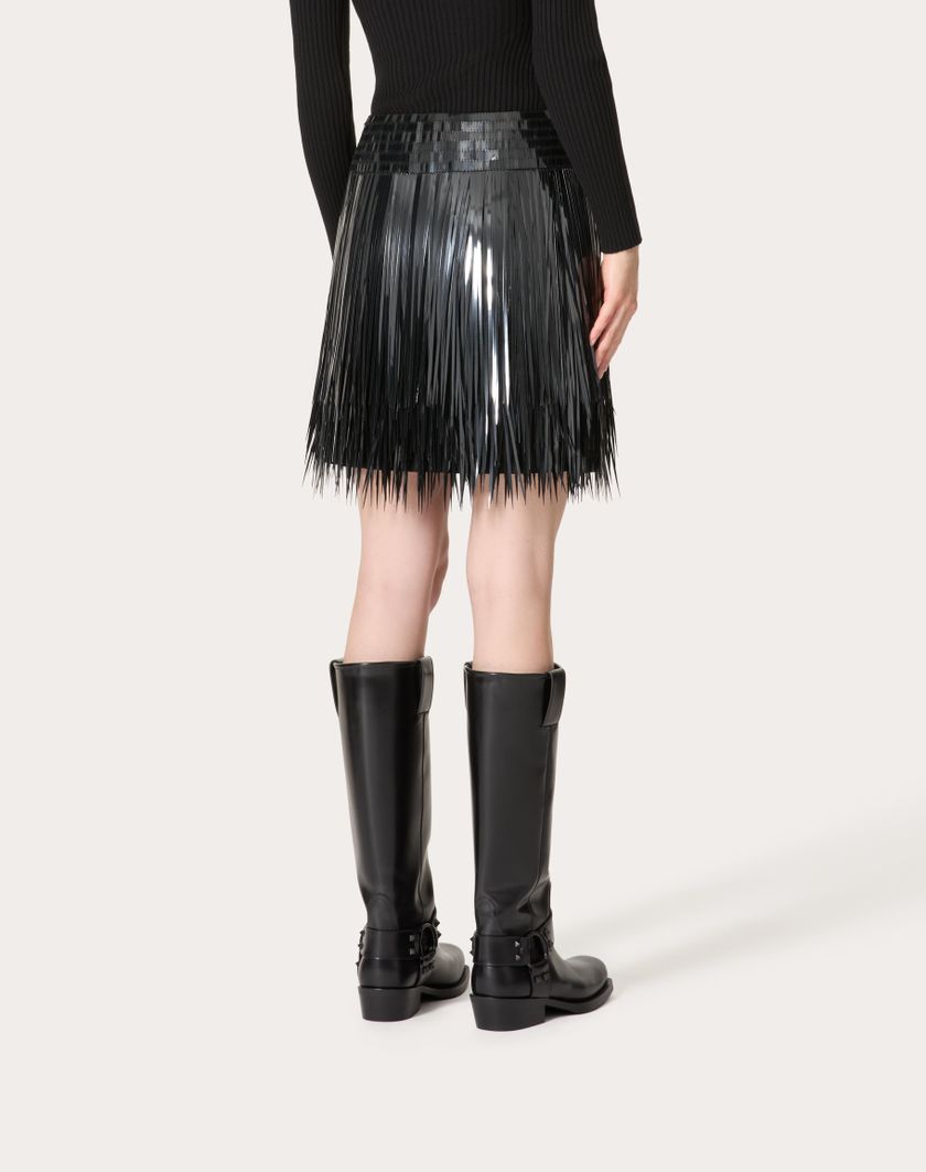 Valentino Handbags Gonna In Organza Ricamata per Donna in Nero | Valentino IT Vendite Flash