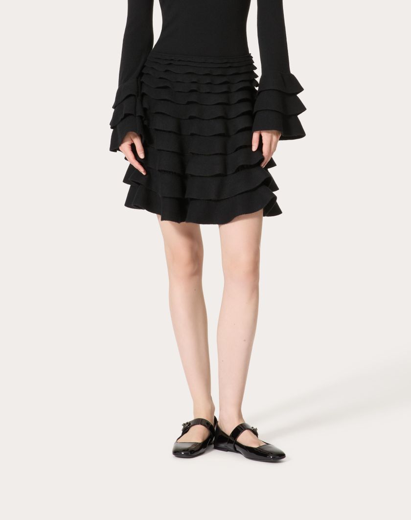Valentino Handbags Gonna Corta In per Donna in Nero | Valentino IT Negozio