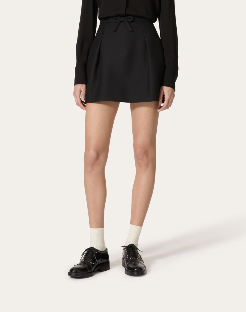 Valentino Handbags Gonna In Crepe Couture per Donna in Nero | Valentino IT Comprare a buon mercato