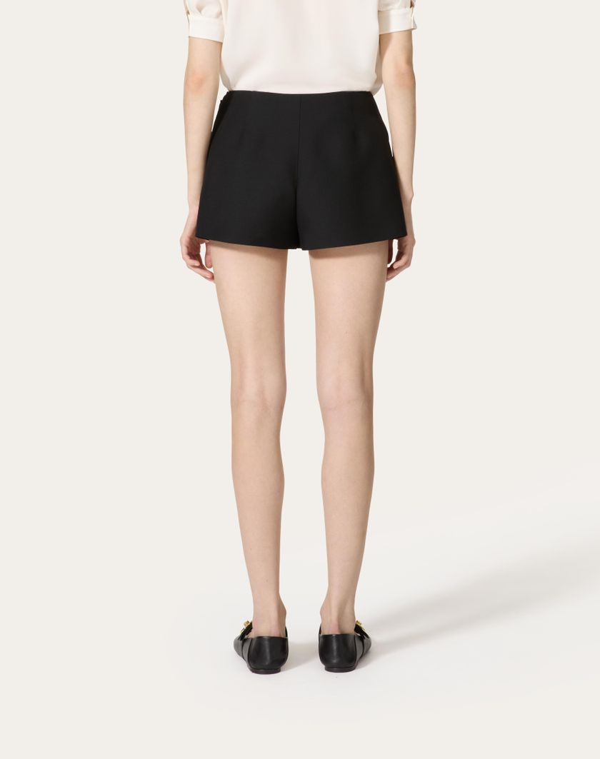 Valentino Handbags Skort In Crepe Couture per Donna in Navy | Valentino IT Fornitura limitata