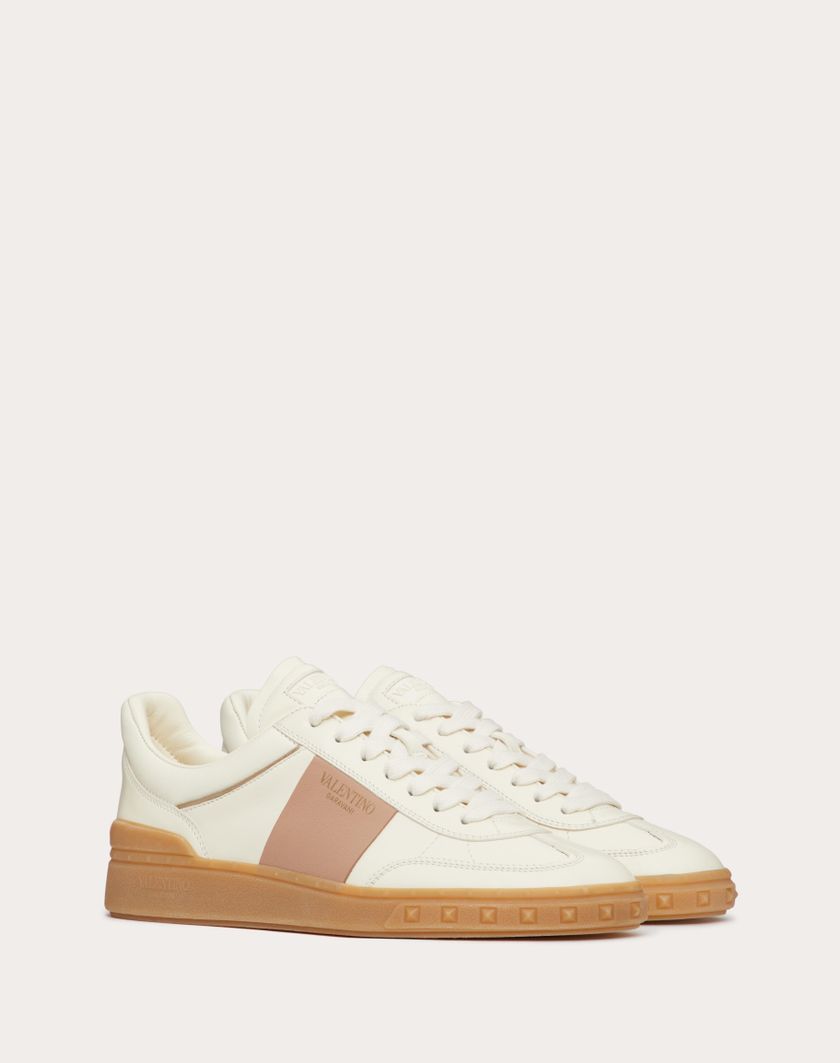 Valentino Handbags Sneaker Upvillage In Vitello Nappato per Donna in Rose Cannelle | Valentino IT Offerta migliore