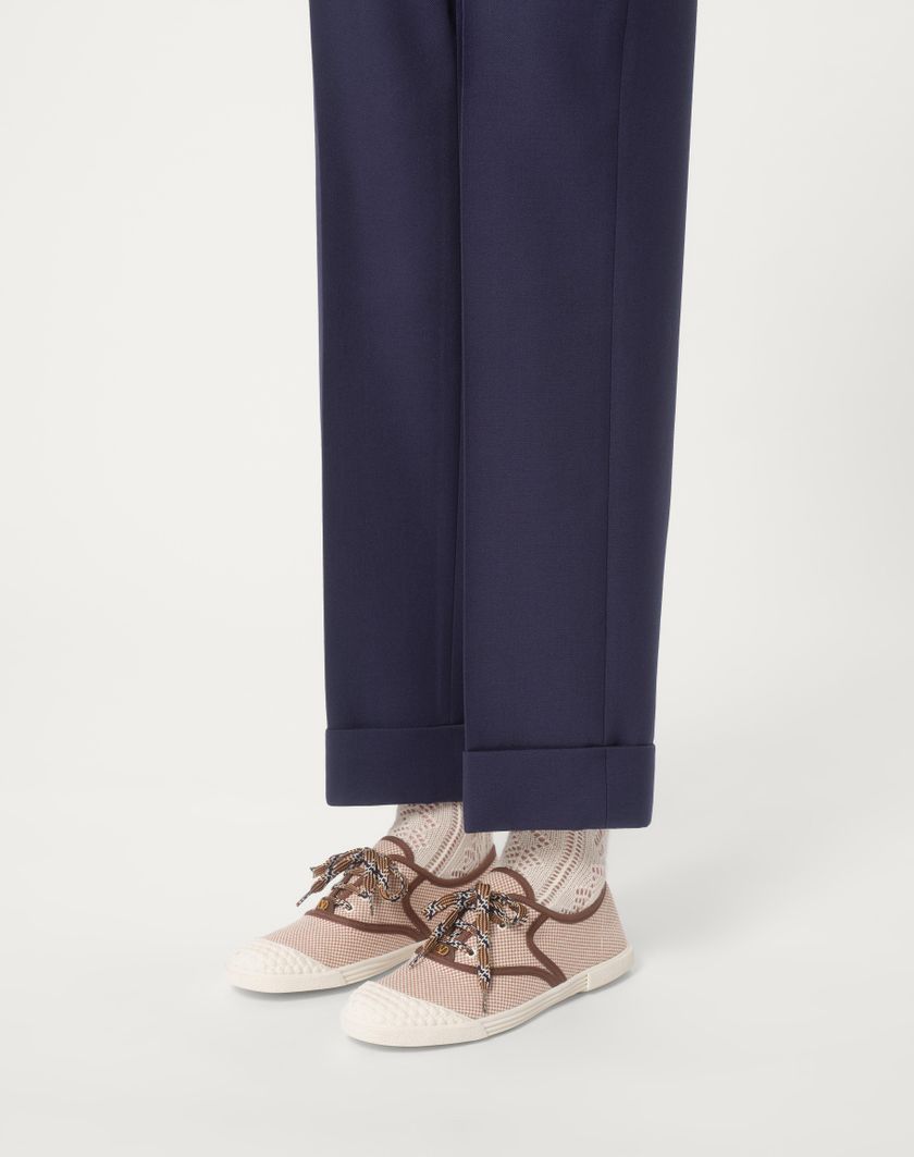 Valentino Handbags Sneaker Bay By Bay In Canvas per Donna in Tabacco | Valentino IT Latest fashion