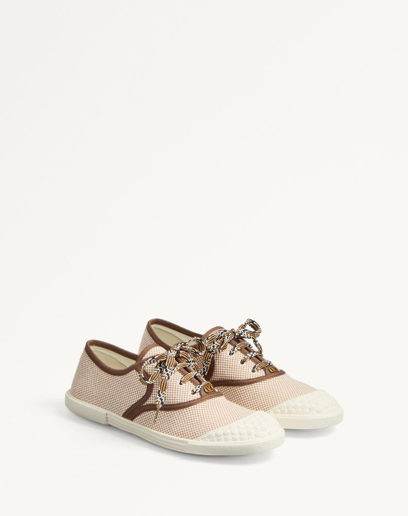Valentino Handbags Sneaker Bay By Bay In Canvas per Donna in Tabacco | Valentino IT Latest fashion