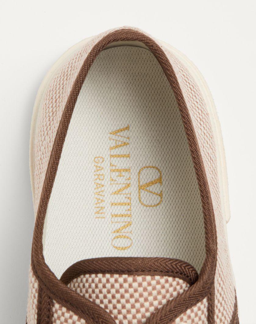 Valentino Handbags Sneaker Bay By Bay In Canvas per Donna in Tabacco | Valentino IT Latest fashion