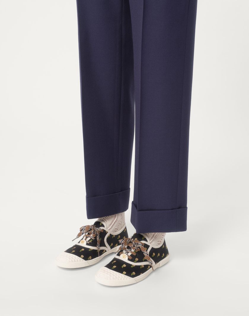 Valentino Handbags Sneaker Bay By Bay In Tessuto Papier Floral per Donna in Multicolor | Valentino IT Online Outlet