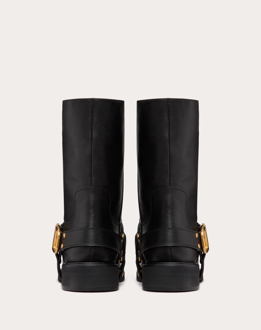 Valentino Handbags Stivaletto Vlogo Signature In Vitello 30mm per Donna in Nero | Valentino IT Bestseller