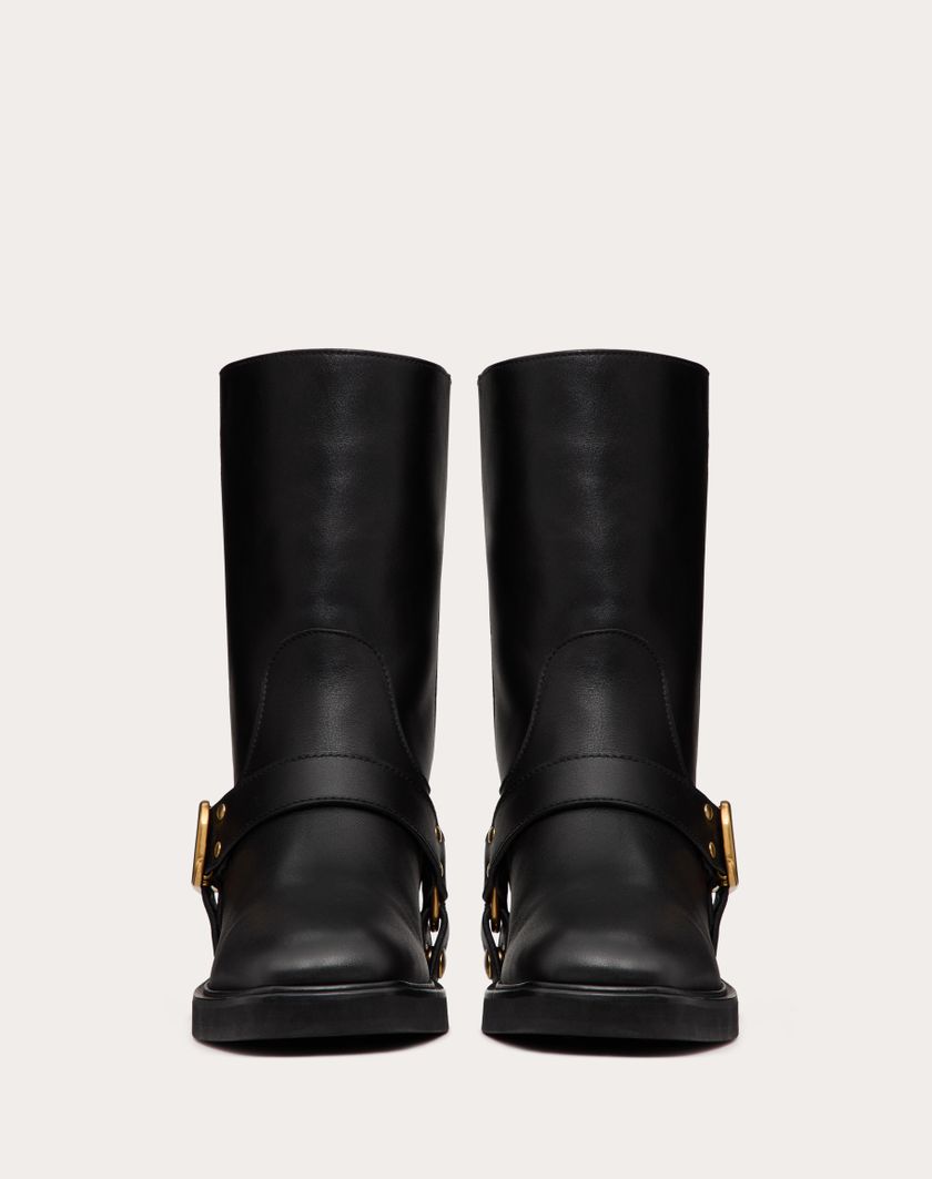 Valentino Handbags Stivaletto Vlogo Signature In Vitello 30mm per Donna in Nero | Valentino IT Bestseller