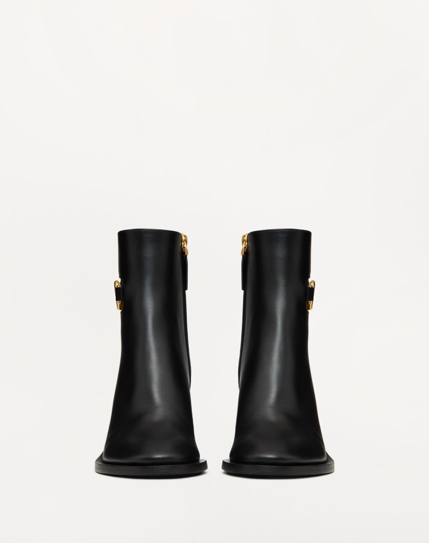 Valentino Handbags Stivaletto Vlogo Signature In Vitello 75mm per Donna in Nero | Valentino IT Liquidazione