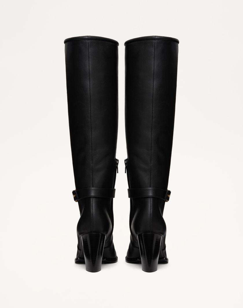 Valentino Handbags Stivale Vlogo Signature In Vitello 75mm per Donna in Nero | Valentino IT Comprane uno, ottenene uno gratis