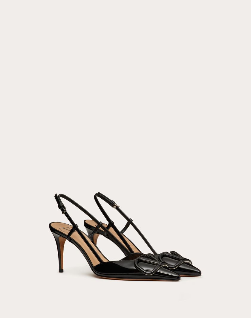 Valentino Handbags Décolleté Slingback Vlogo Signature In Vernice 80mm per Donna in Rose Cannelle | Valentino IT Offerte giornaliere