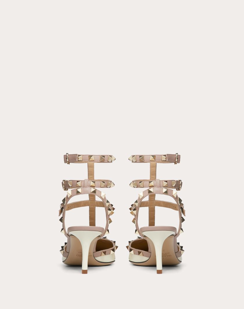 Valentino Handbags Décolleté Rockstud Con Cinturini 65mm per Donna in Poudre | Valentino IT Latest stili