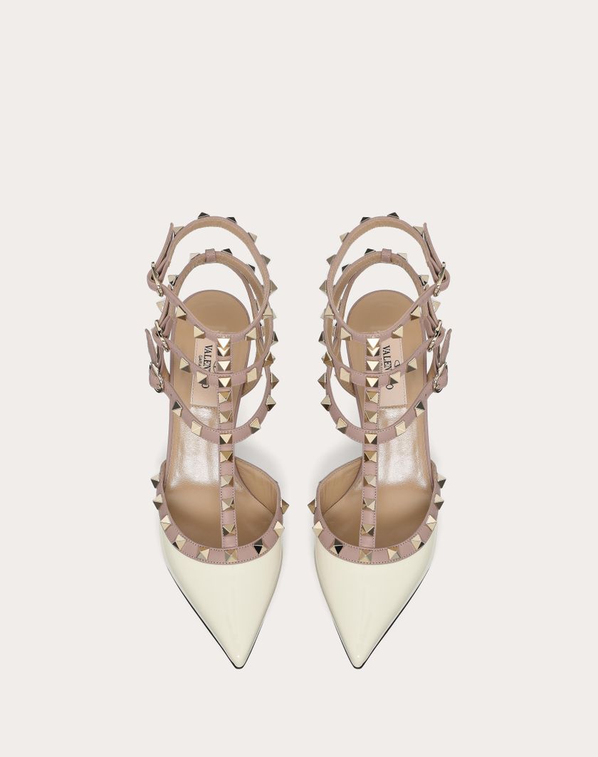 Valentino Handbags Décolleté Rockstud Con Cinturini 65mm per Donna in Poudre | Valentino IT Latest stili