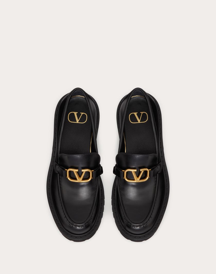 Valentino Handbags Mocassino Vlogo Signature In Vitello per Donna in Nero | Valentino IT Ultimo giorno