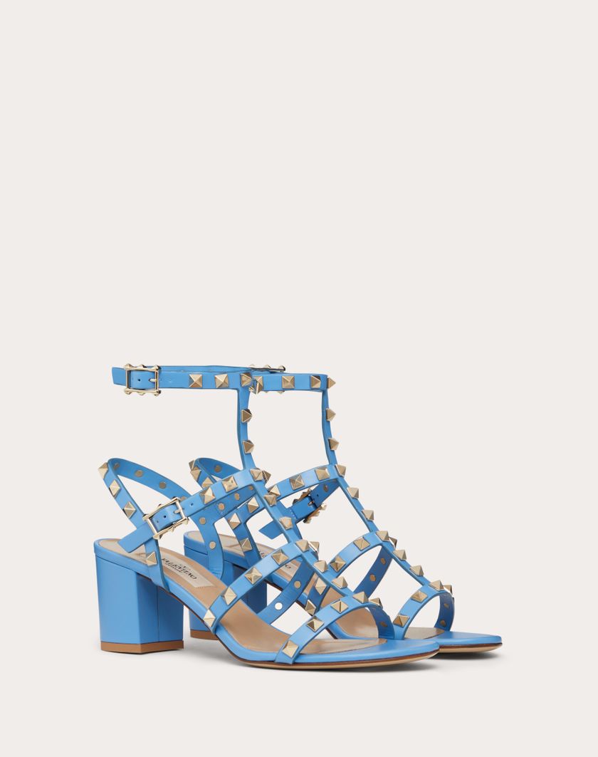 Valentino Handbags Sandalo Rockstud Con Cinturini 60mm per Donna in Nero | Valentino IT Super sconto