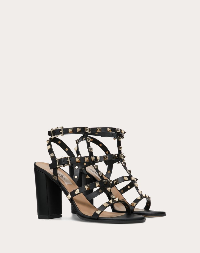 Valentino Handbags Sandalo Rockstud Con Cinturini 90mm per Donna in Nero | Valentino IT 50% di sconto con spedizione gratuita