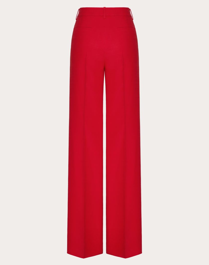 Valentino Handbags Pantaloni In Crepe Couture per Donna in Avorio | Valentino IT Novità