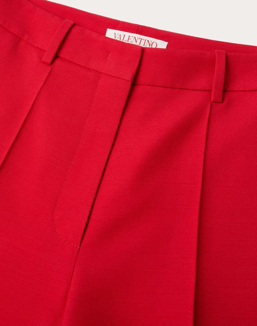 Valentino Handbags Pantaloni In Crepe Couture per Donna in Avorio | Valentino IT Novità