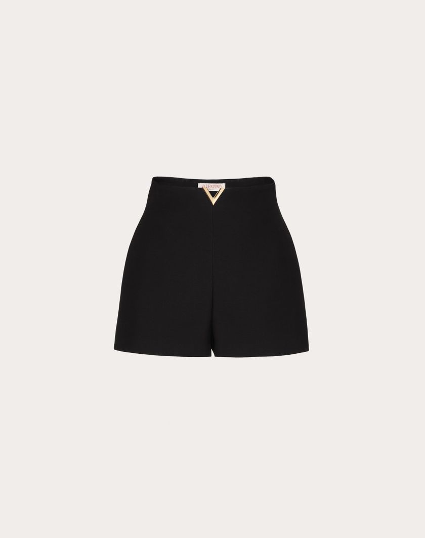 Valentino Handbags Shorts In Crepe Couture per Donna in Avorio | Valentino IT Online