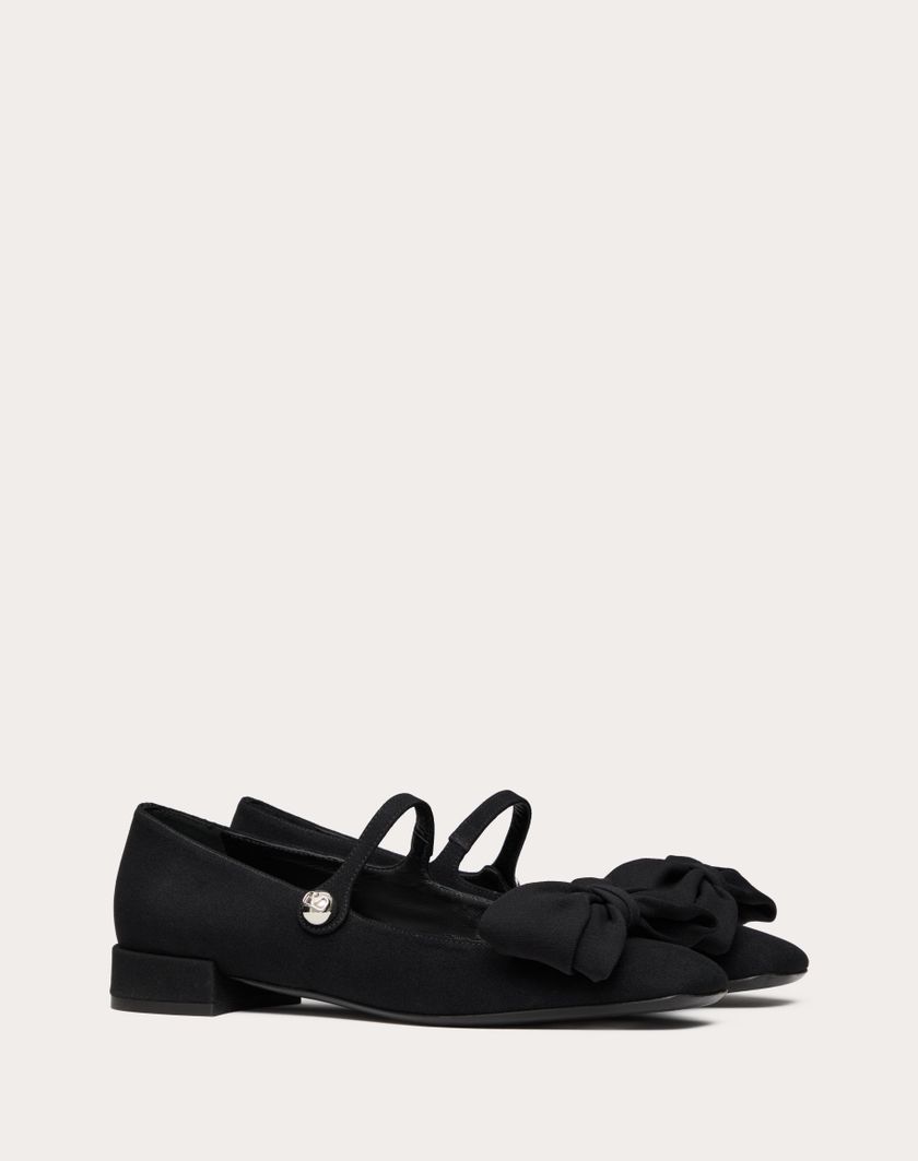 Valentino Handbags Ballerina Mary-jane Valentino Garavani Bowjane In Tessuto Crepe 20mm per Donna in Nero | Valentino IT Ritorno libero