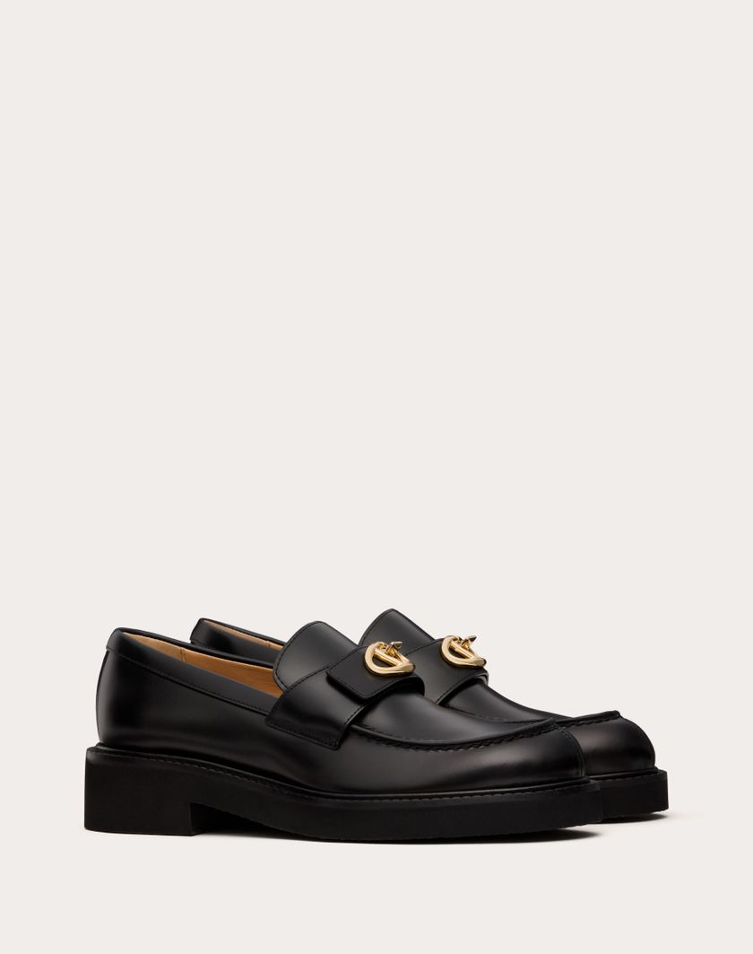 Valentino Handbags Mocassino Vlogo Locker In Vitello 40mm per Donna in Nero | Valentino IT Ultimi tre giorni