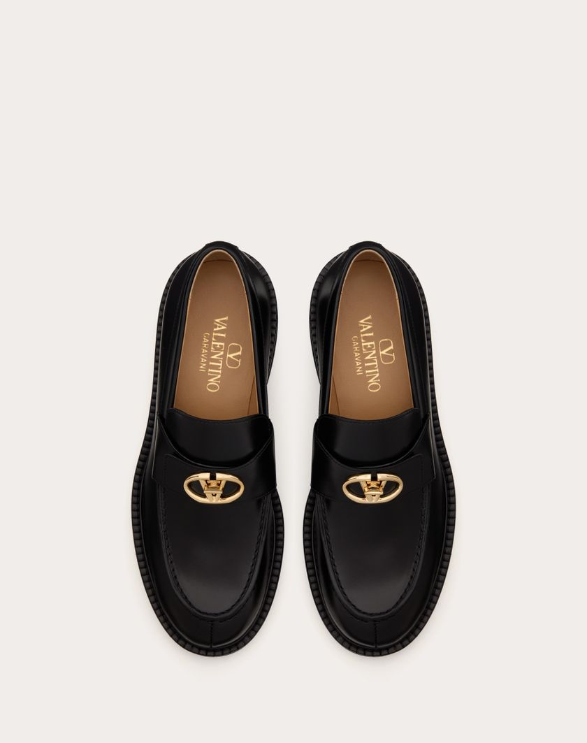 Valentino Handbags Mocassino Vlogo Locker In Vitello 40mm per Donna in Nero | Valentino IT Ultimi tre giorni