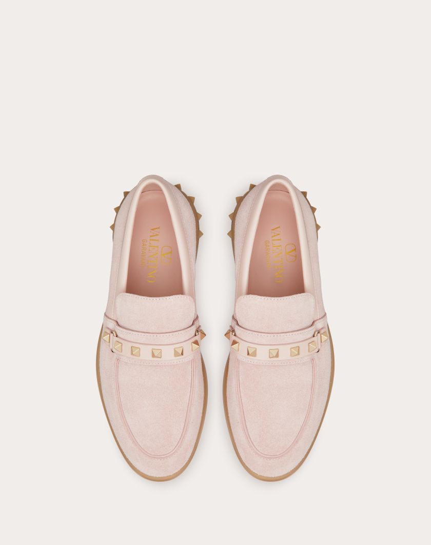 Valentino Handbags Mocassino Leisure Flows In Crosta per Donna in Rose Quartz | Valentino IT Ultimi due giorni
