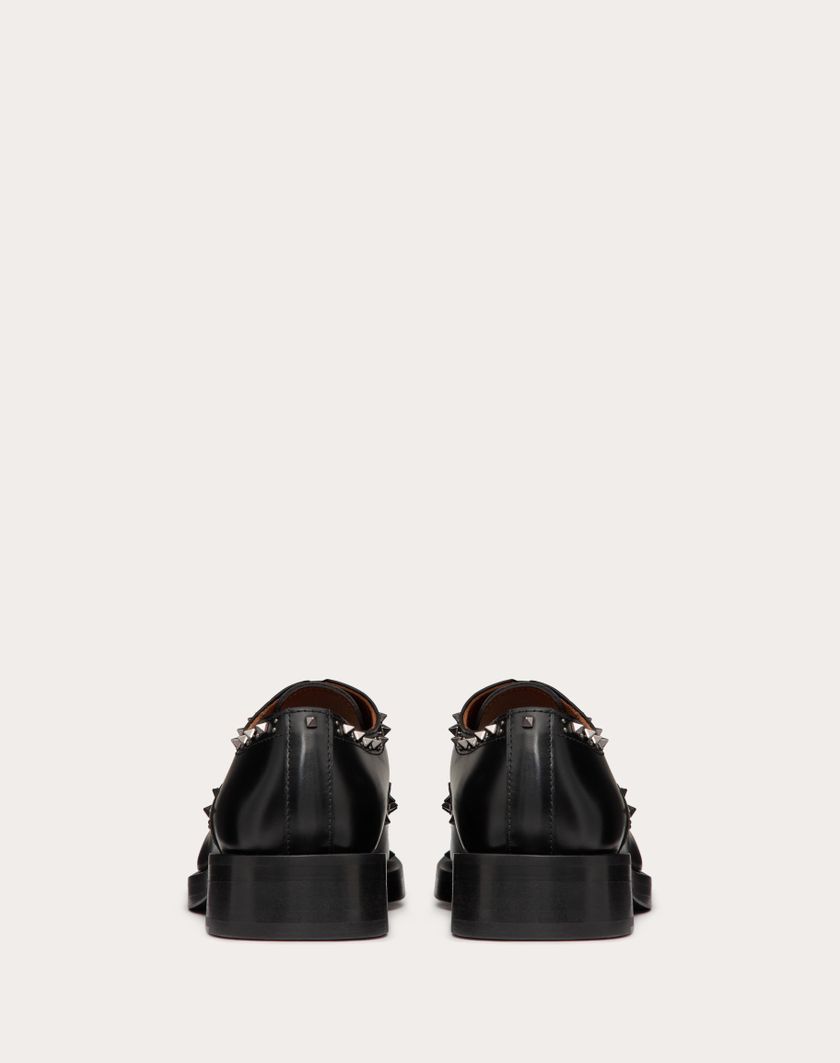 Valentino Handbags Scarpa Stringata Oxford Valentino Garavani Gentleglam In Vitello per Donna in Nero | Valentino IT Promozione temporanea