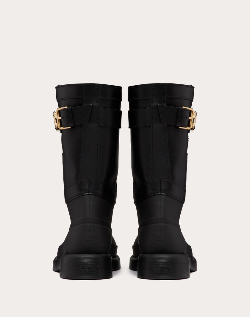 Valentino Handbags Stivaletto Vlogo The Bold Edition In Gomma E Vitello 35mm per Donna in Nero | Valentino IT Fino al 65% di sconto
