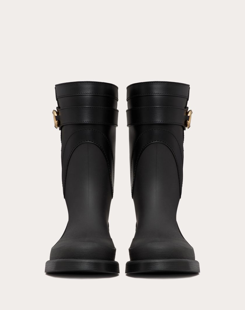 Valentino Handbags Stivaletto Vlogo The Bold Edition In Gomma E Vitello 35mm per Donna in Nero | Valentino IT Fino al 65% di sconto