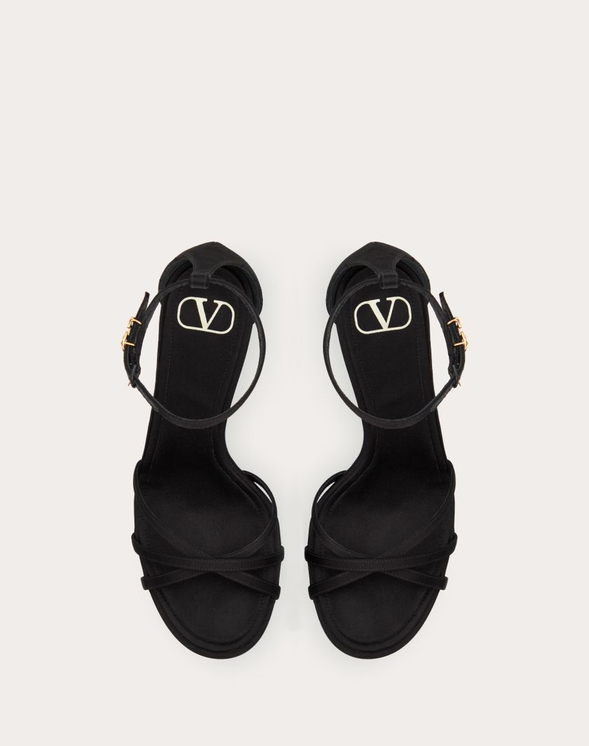 Valentino Handbags Sandalo Con Plateau Valentino Garavani Eveninglam In Raso 120mm per Donna in Nero | Valentino IT 50% di sconto per tempo limitato
