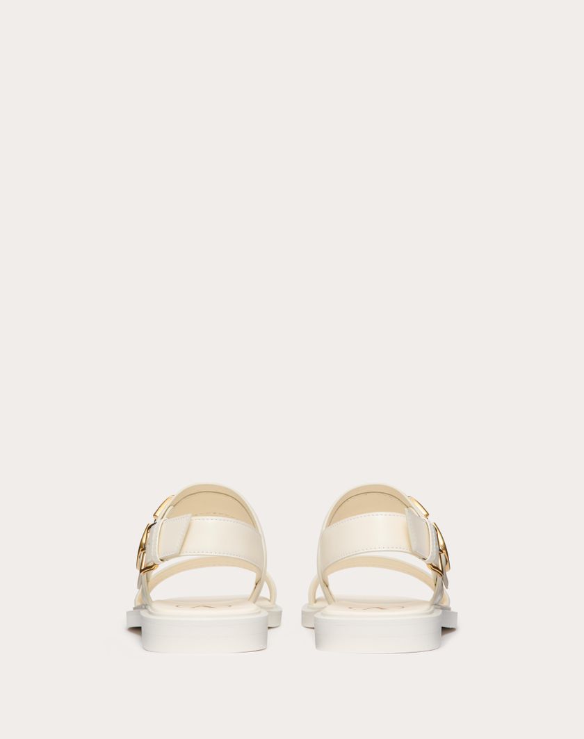 Valentino Handbags Sandalo Vlogo Signature In Vitello per Donna in Nero | Valentino IT Negozi Online