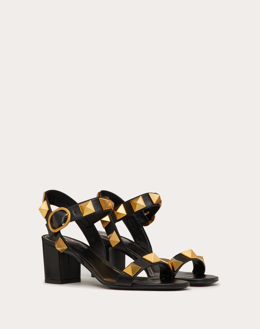 Valentino Handbags Sandalo Roman Stud In Vitello 60mm per Donna in Nero | Valentino IT Fino Al -60%