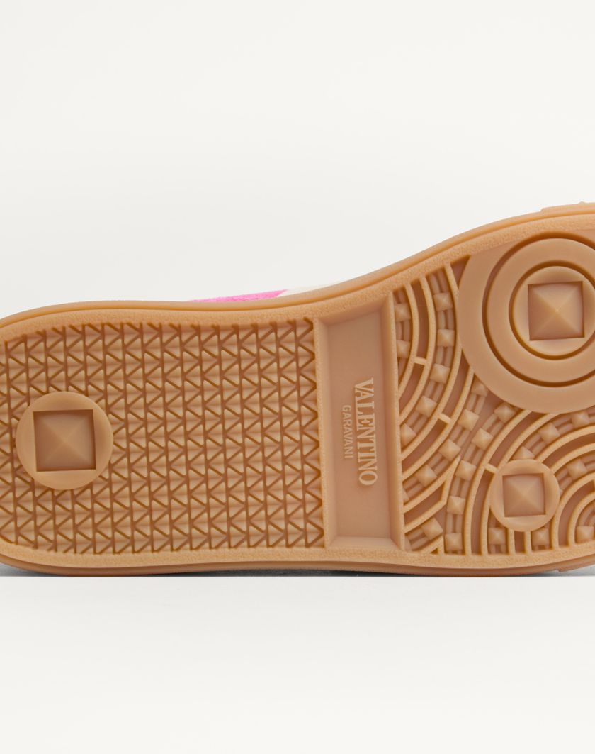 Valentino Handbags Sneaker Upvillage In Crosta per Donna in Cyclamin Pink/hot Pink/glace | Valentino IT Novità