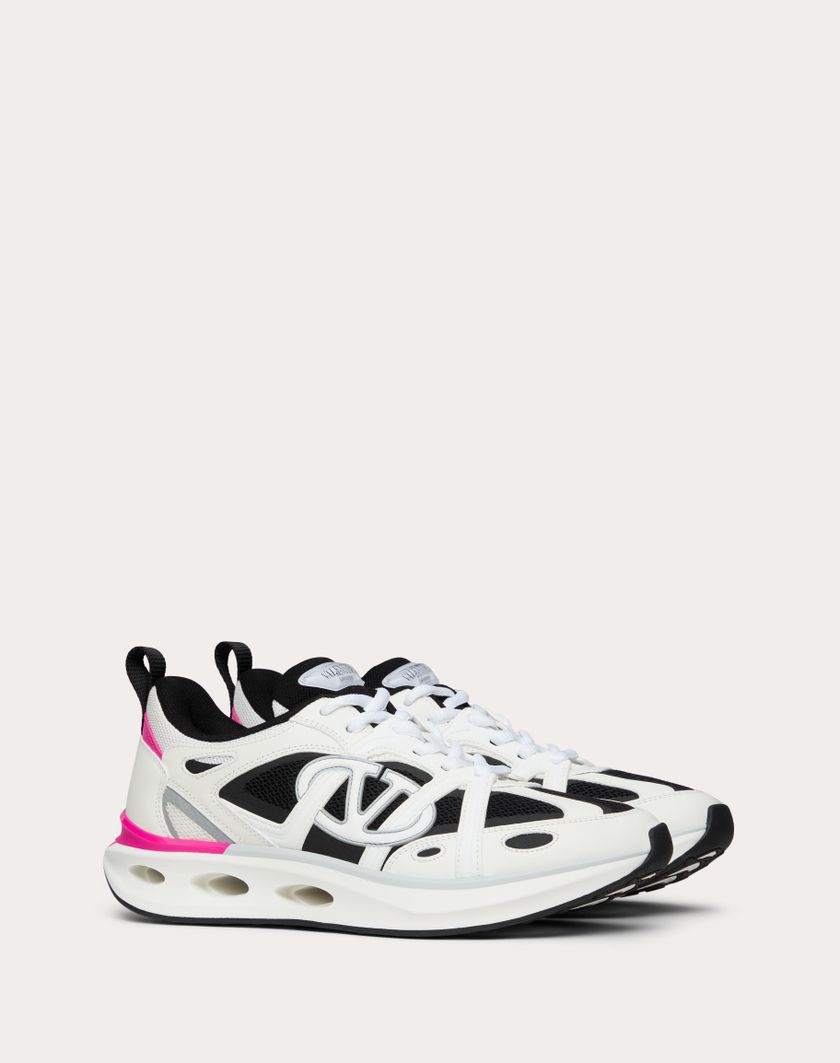Valentino Handbags Sneaker Vlogo Easyjog In Vitello E Tessuto per Donna in Multicolor | Valentino IT Economico