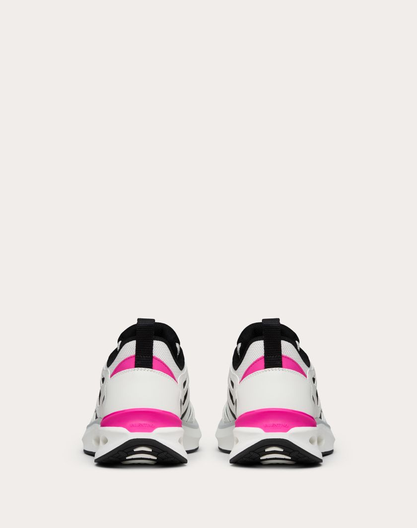 Valentino Handbags Sneaker Vlogo Easyjog In Vitello E Tessuto per Donna in Multicolor | Valentino IT Economico