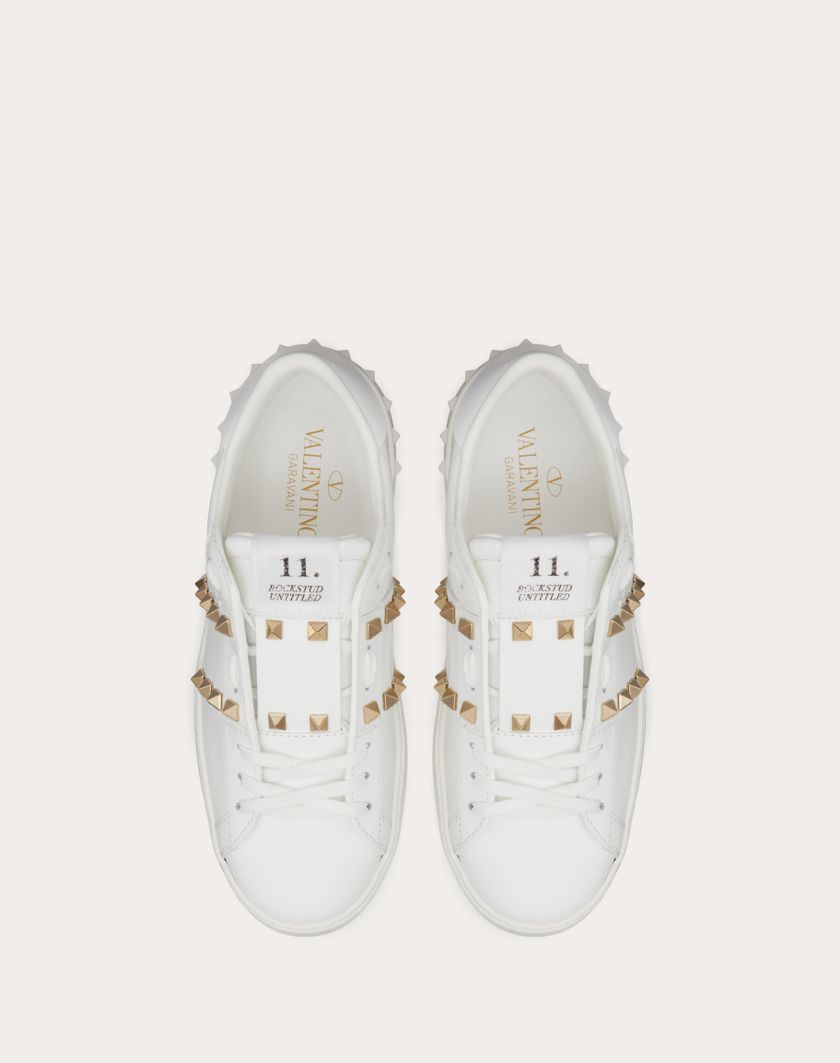 Valentino Handbags Sneaker Rockstud Untitled per Donna in Bianco | Valentino IT Vendita Calda