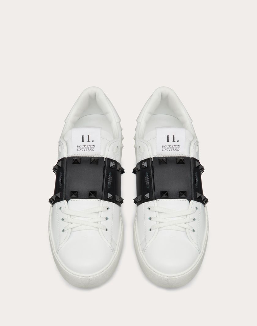 Valentino Handbags Sneaker Rockstud Untitled In Vitello Con Borchie In Tono per Donna in Bianco/ Nero | Valentino IT I Più Venduti