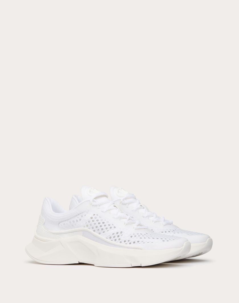 Valentino Handbags Sneaker True Actress In Rete per Donna in Bianco | Valentino IT Sconto di tempo limitato