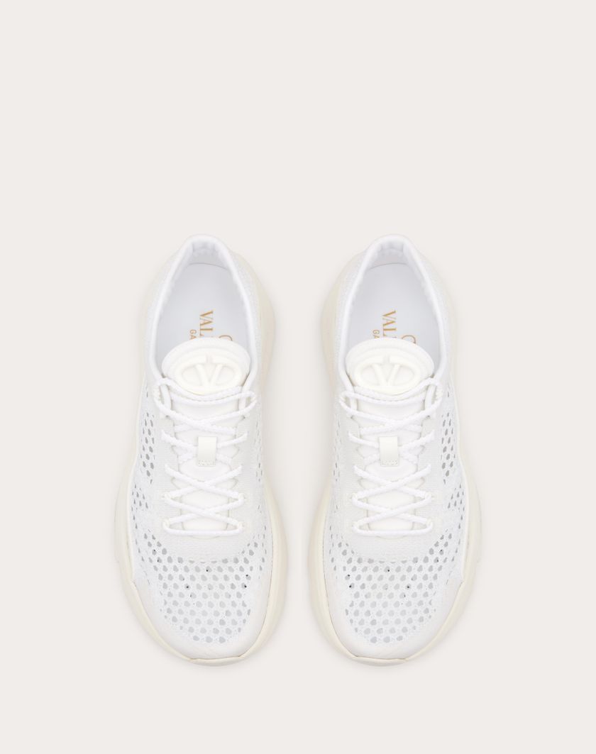 Valentino Handbags Sneaker True Actress In Rete per Donna in Bianco | Valentino IT Sconto di tempo limitato