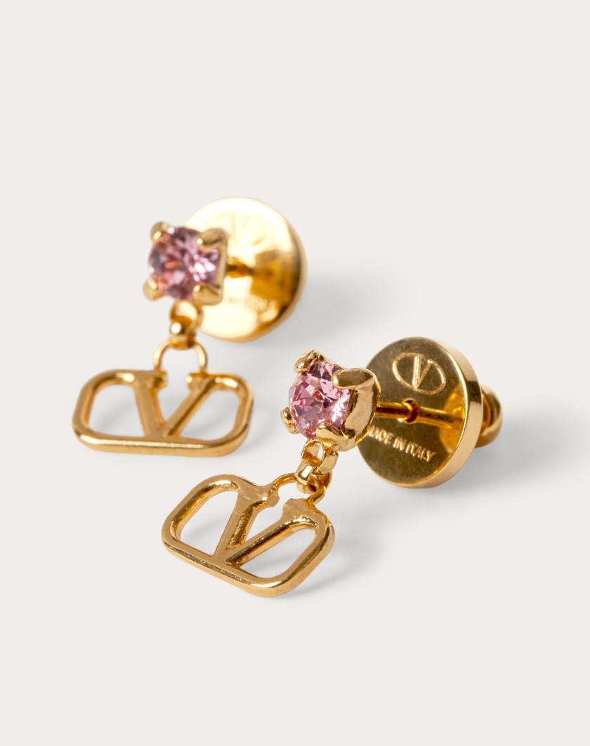 Valentino Handbags Orecchini Vlogo Signature per Donna in Oro | Valentino IT Online Outlet