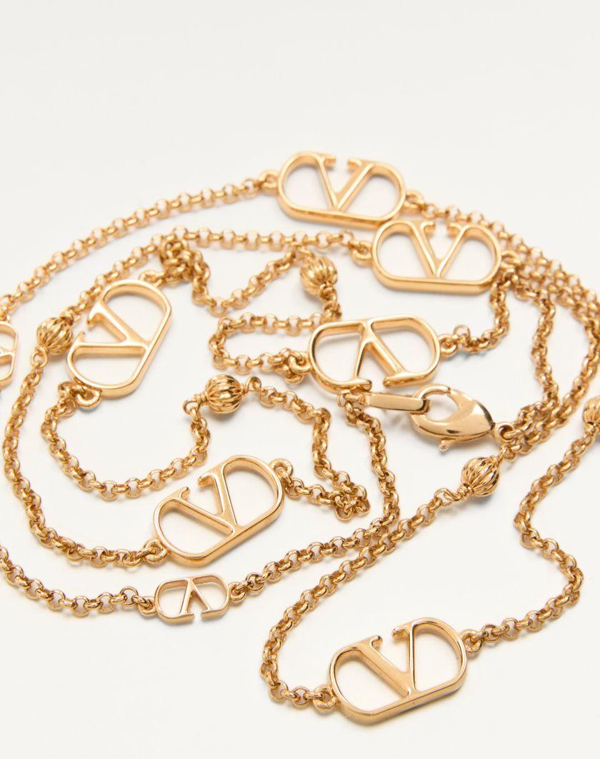 Valentino Handbags Collana Vlogo Signature In Metallo per Donna in Oro | Valentino IT Offerte giornaliere