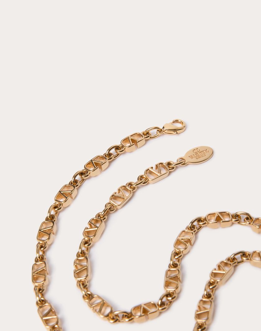 Valentino Handbags Collana Vlogo Signature In Metallo per Donna in Oro | Valentino IT Enormi risparmi