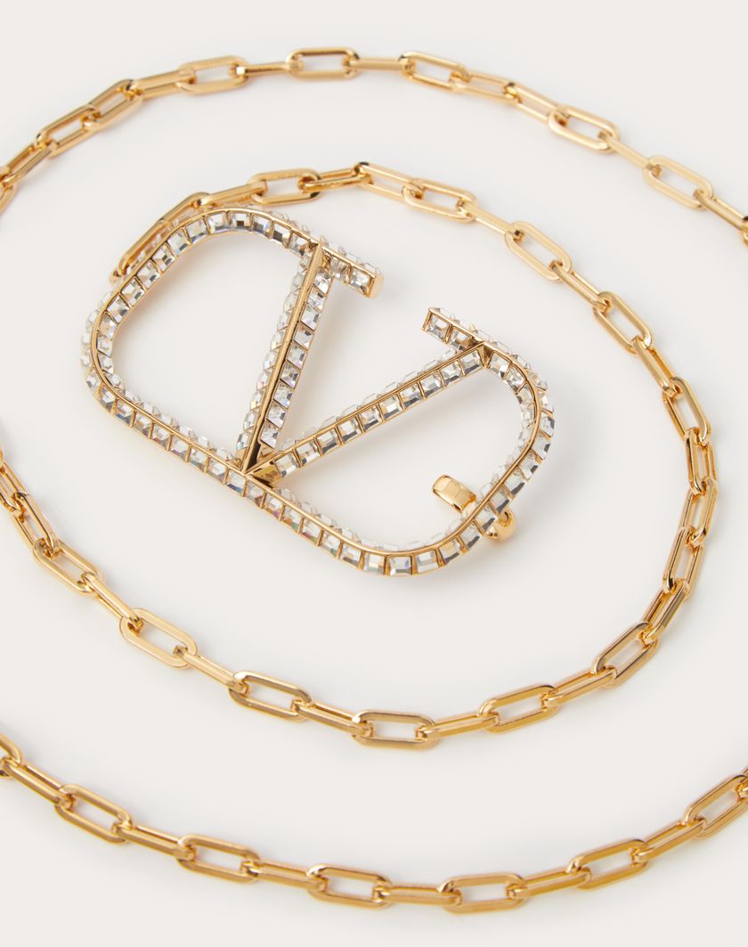 Valentino Handbags Cintura A Catena Vlogo Signature per Donna in Oro | Valentino IT Sottocosto