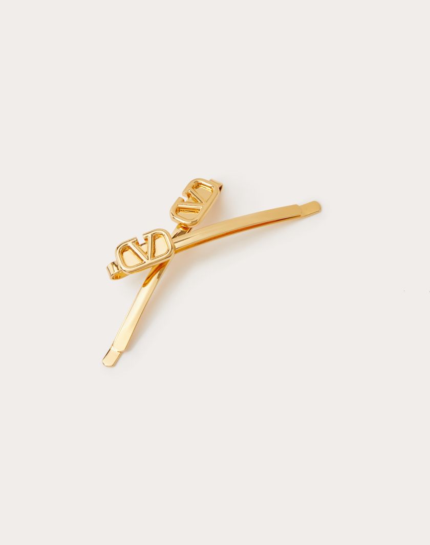 Valentino Handbags Fermagli Per Capelli Vlogo Signature In Metallo per Donna in Oro | Valentino IT Hotsell