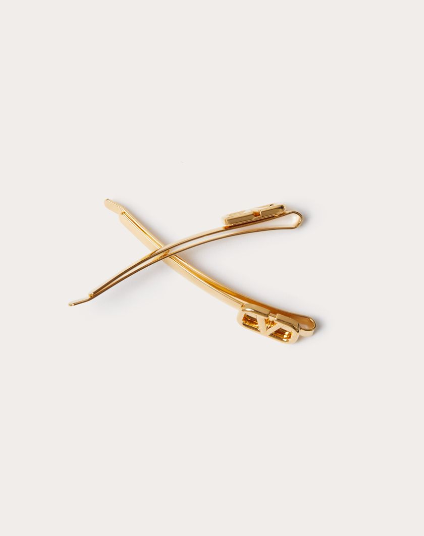 Valentino Handbags Fermagli Per Capelli Vlogo Signature In Metallo per Donna in Oro | Valentino IT Hotsell