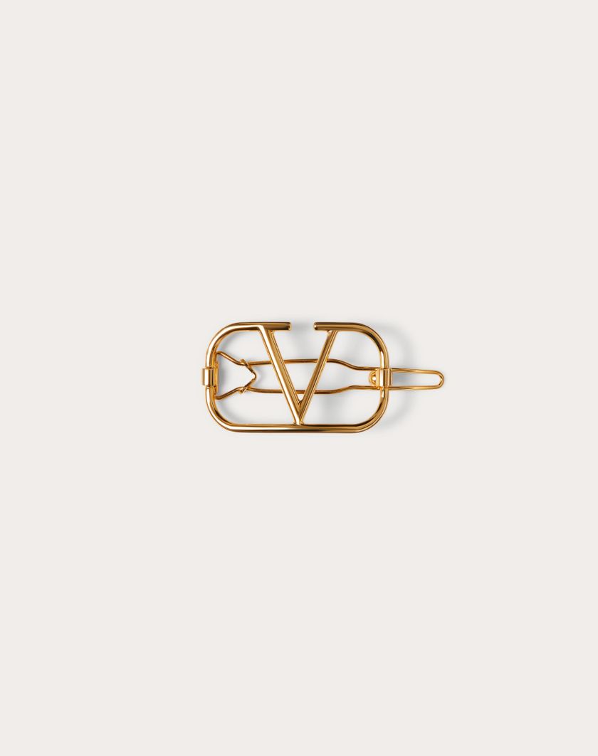 Valentino Handbags Fermaglio Per Capelli Vlogo Signature In Metallo per Donna in Oro | Valentino IT