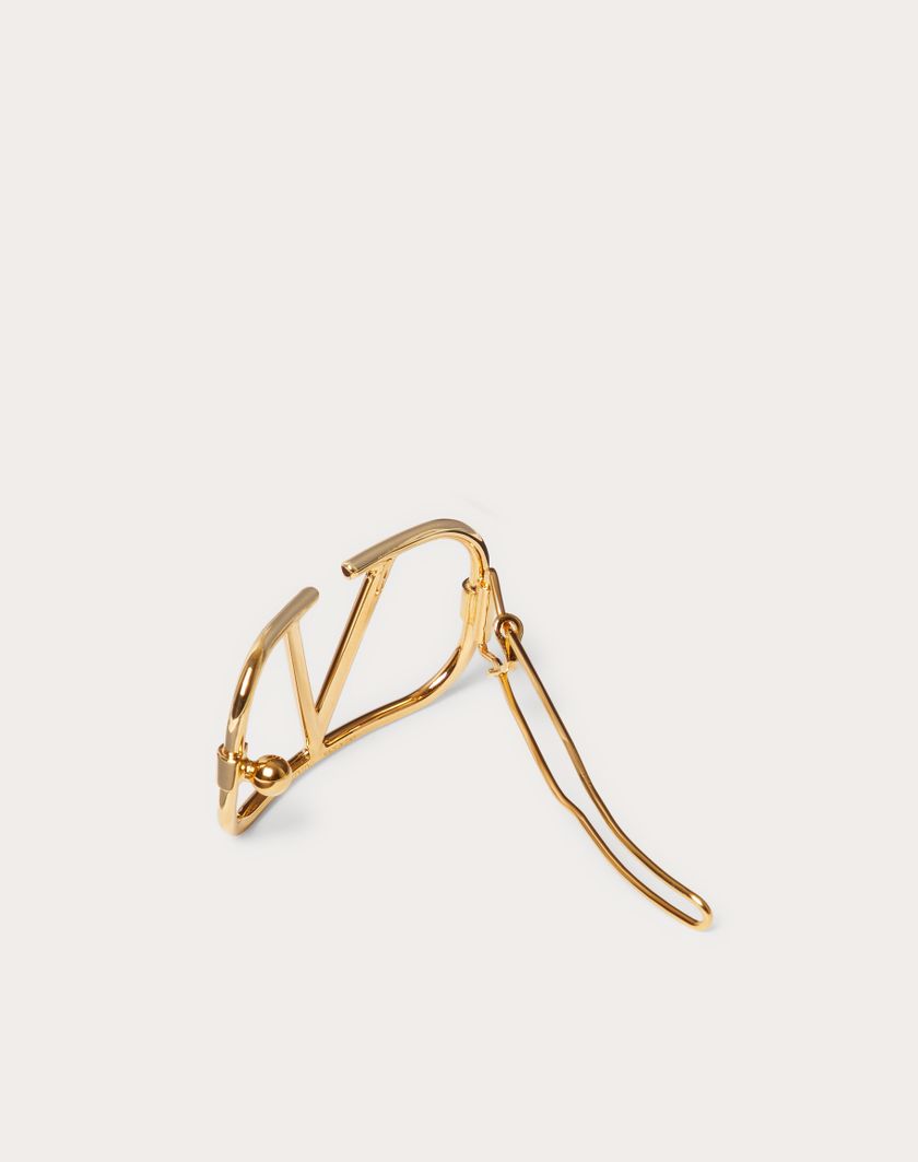 Valentino Handbags Fermaglio Per Capelli Vlogo Signature In Metallo per Donna in Oro | Valentino IT Negozio