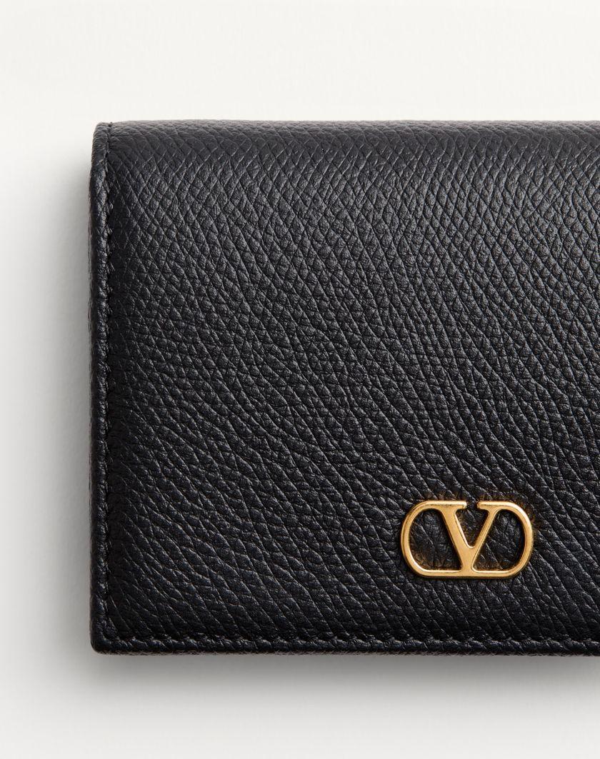 Valentino Handbags Portafoglio Vlogo Signature In Vitello Granato per Donna in Rose Quartz | Valentino IT Nuova