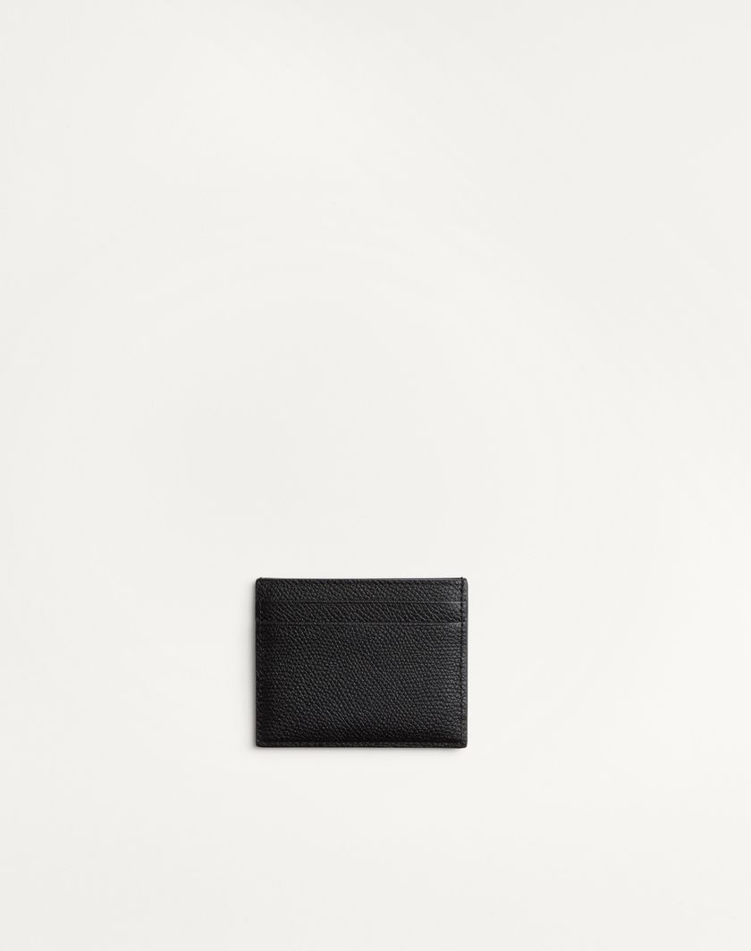 Valentino Handbags Portacarte Vlogo Signature In Vitello Granato per Donna in Nero | Valentino IT Negozio online di fabbrica