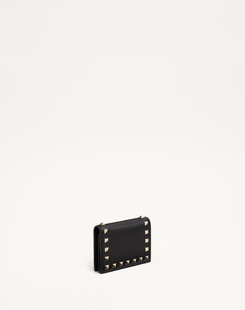Valentino Handbags Portafoglio Piccolo Rockstud In Vitello Granato per Donna in Rosso V. | Valentino IT Offerta San Valentino